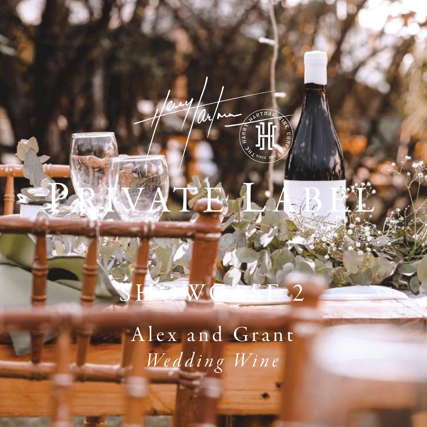 Harry Hartman private label, Wedding wine, South African wine, South African brand