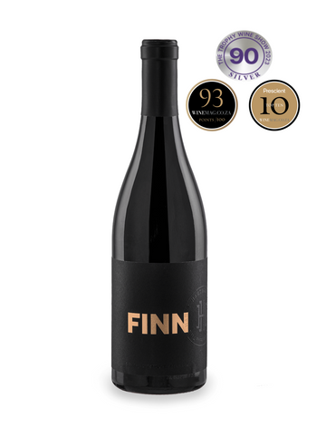 Harry Hartman FINN 2022,  Rhône Blend 65% Shiraz, 19% Grenache Noir, 17% Cinsaut, Awarded 90 points Silver for the Trophy Wine Awards 2023 by Investec and 93 points and placing Top 10 for the Prescient Signature Red Blend Report 2023, 750 mL red wine bottle 