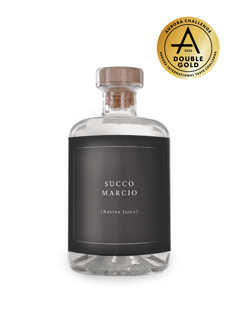 Harry Hartman's Succo Marcio Grappa we can't call Grappa, 500 mL bottle with 42% alcohol, Awarded a Double Gold in the Aurora International Taste Challenge 2023
