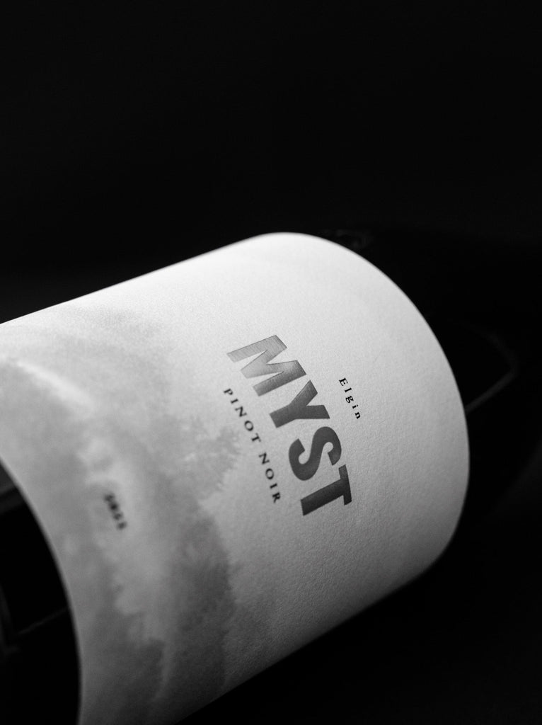 Harry Hartman Myst 2022, Pinot Noir, 750 mL red wine bottle label