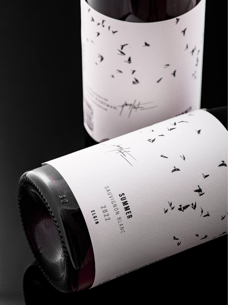 Harry Hartman Summer 2022, Elgin Sauvignon Blanc, 750 mL white wine bottle label